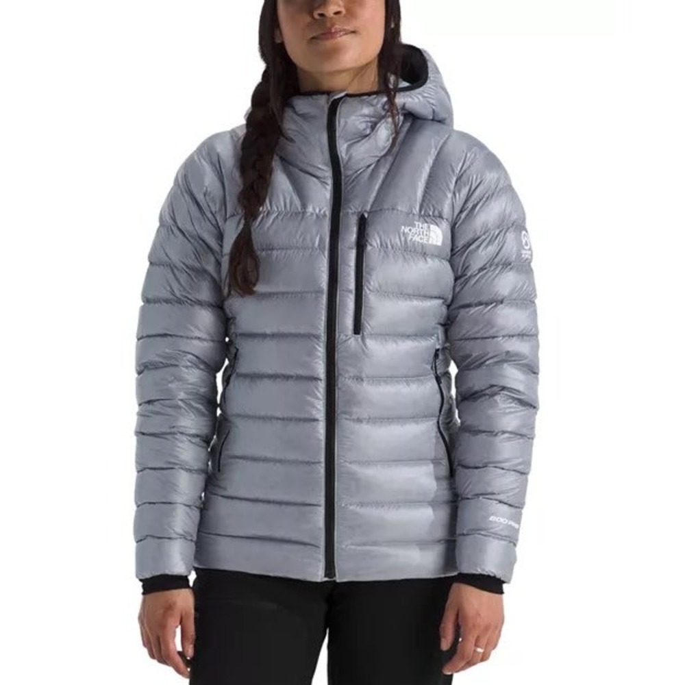 The North Face Summit Breithorn Hoodie Blue Flax 800 Down Puffer Jacket med. NWT